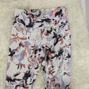 Marika Women's Floral Print Leggings - Black, Pink, Gray size S